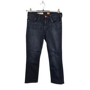 Pilcro Women's Straight Leg Jeans in Dark Indigo